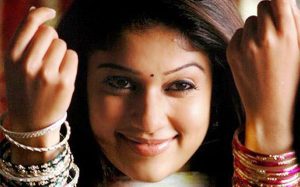 Nayanthara with thin eyebrows