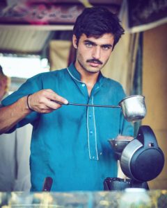 Blue-eyed Indian Milk Tea-seller becomes social media sensation in India and Pakistan